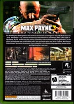 Xbox 360 Max Payne 3 Back CoverThumbnail